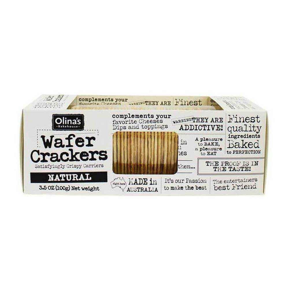 Olina's Wafer Crackers Natural 100G